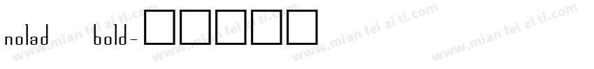 nolad bold字体转换